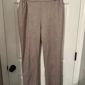 LuLaRoe Women's Zigzag Pants - Brown and White